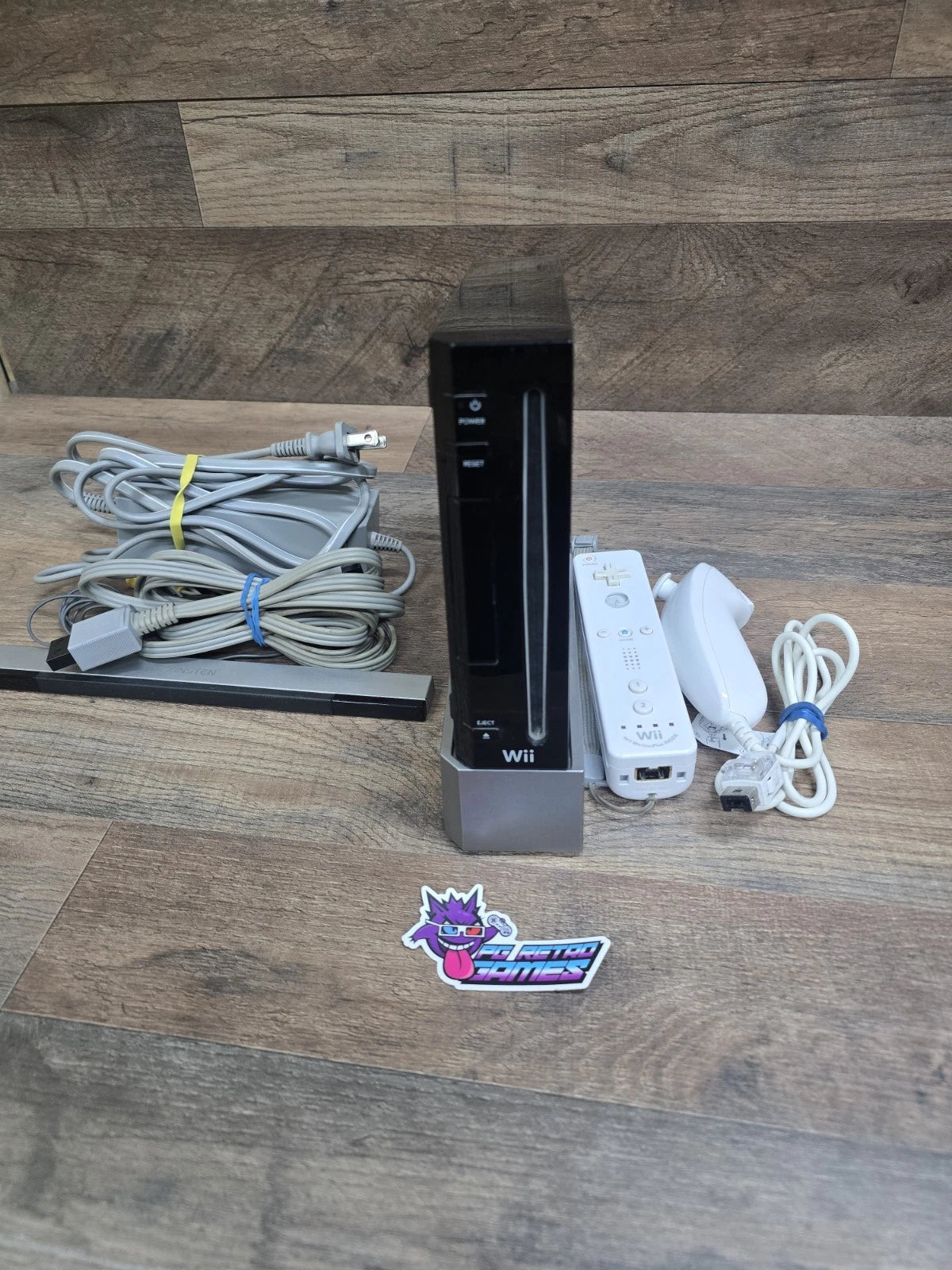 Nintendo Wii Black Console RVL-001 GameCube Comp. Original Tested Working