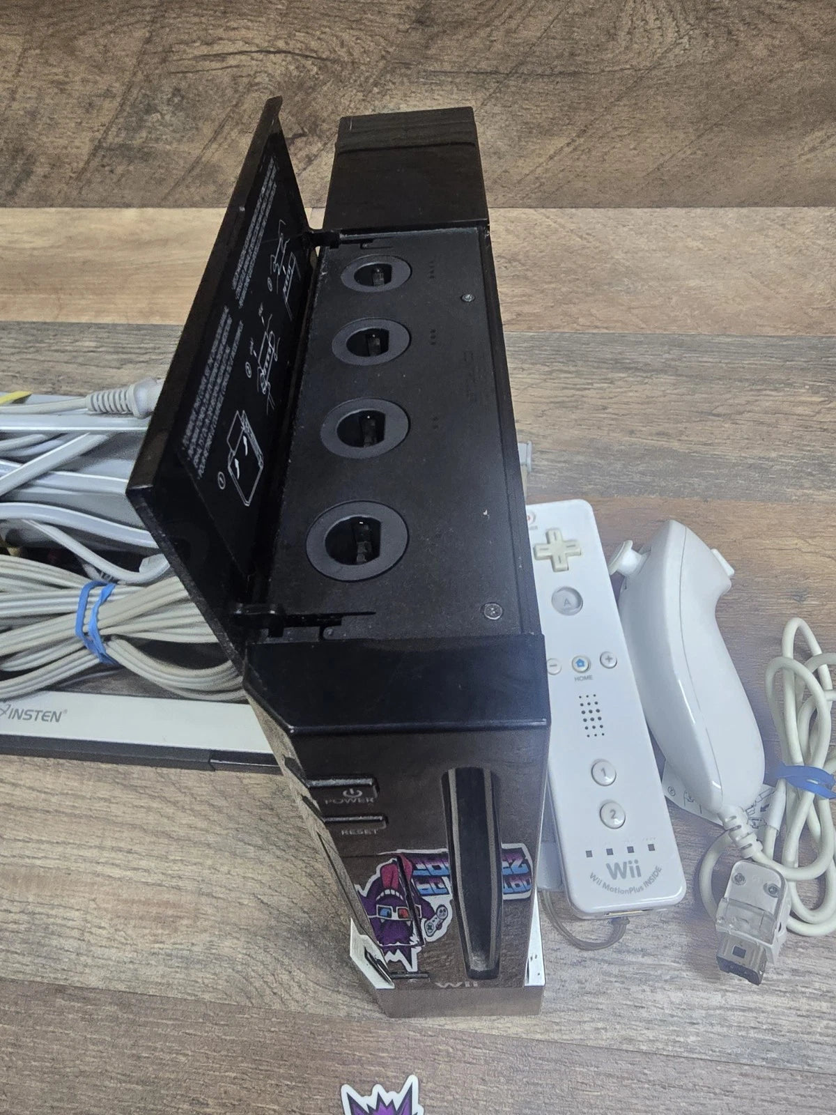 Nintendo Wii Black Console RVL-001 GameCube Comp. Original Tested Working