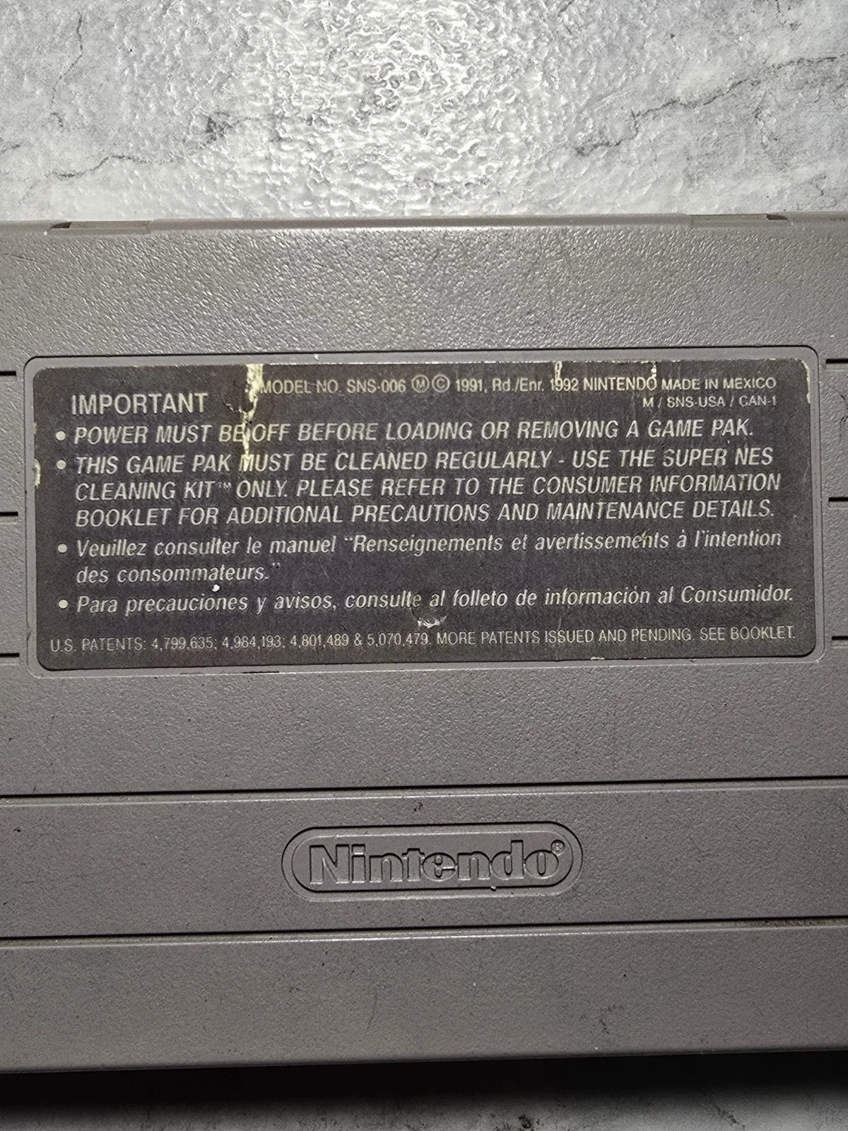 Mortal Kombat 3 (Super Nintendo Entertainment System, 1995)
